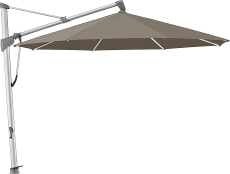 Glatz Parasol SOMBRANO® S+ rond 611 Sandstone Alu naturel eloxé