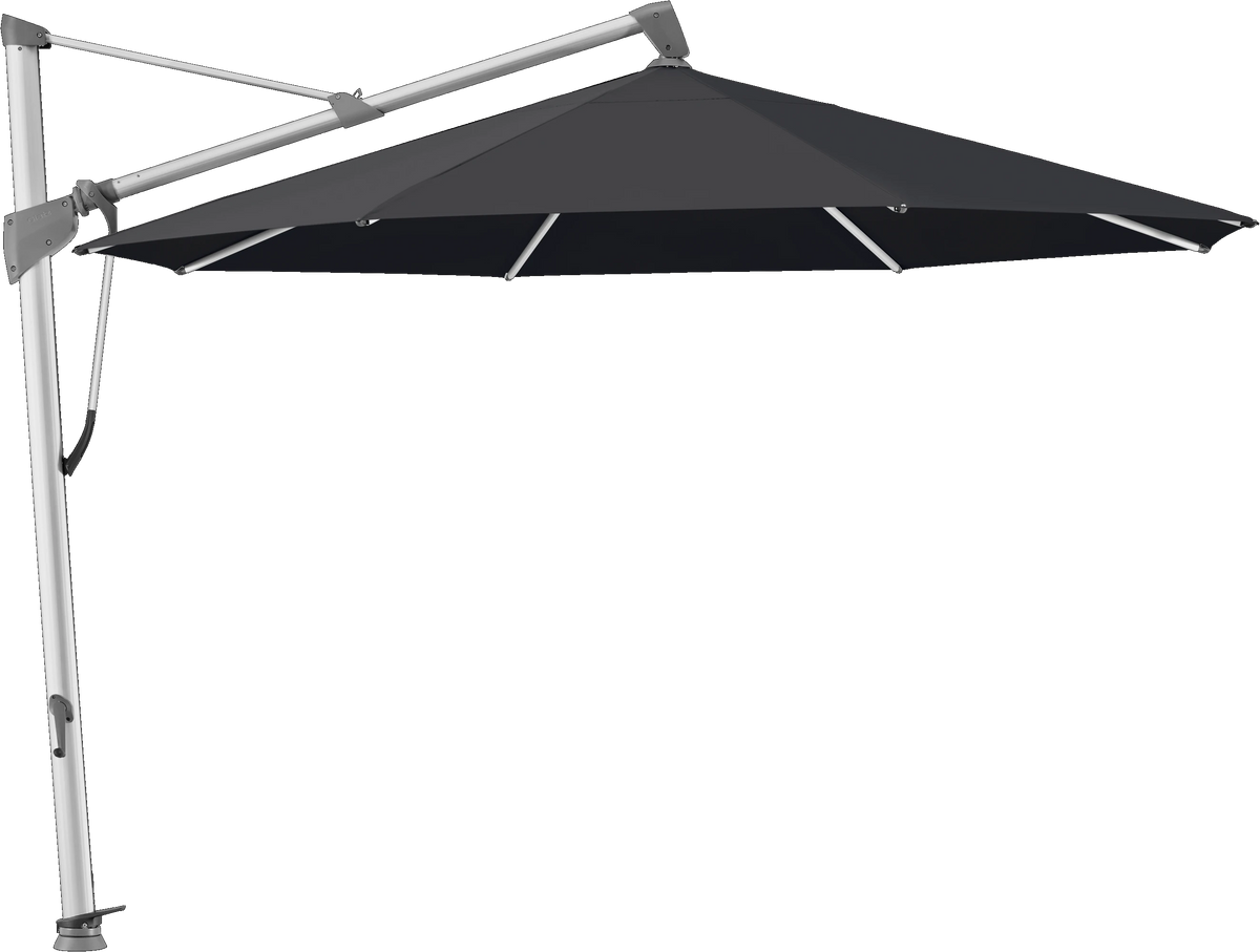 Glatz Parasol SOMBRANO® S+ rond 615 Black Alu naturel eloxé