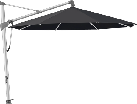 Glatz Parasol SOMBRANO® S+ rond 615 Black Alu naturel eloxé
