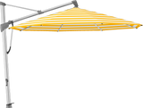 Glatz Parasol SOMBRANO® S+ rond 624 Yellow Stripe Alu naturel eloxé