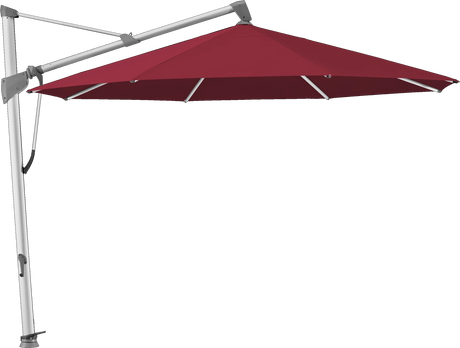 Glatz Parasol SOMBRANO® S+ rond 645 Burgundy Alu naturel eloxé