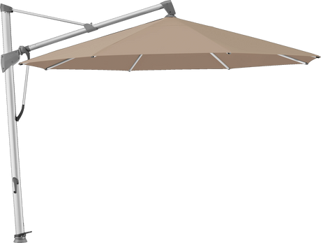 Glatz Parasol SOMBRANO® S+ rond 650 Camel Alu naturel eloxé