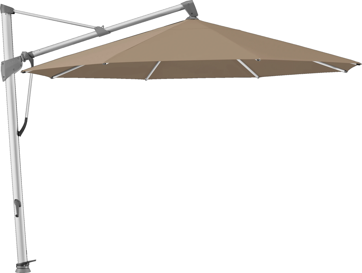 Glatz Parasol SOMBRANO® S+ rond 805 Walnut Alu naturel eloxé