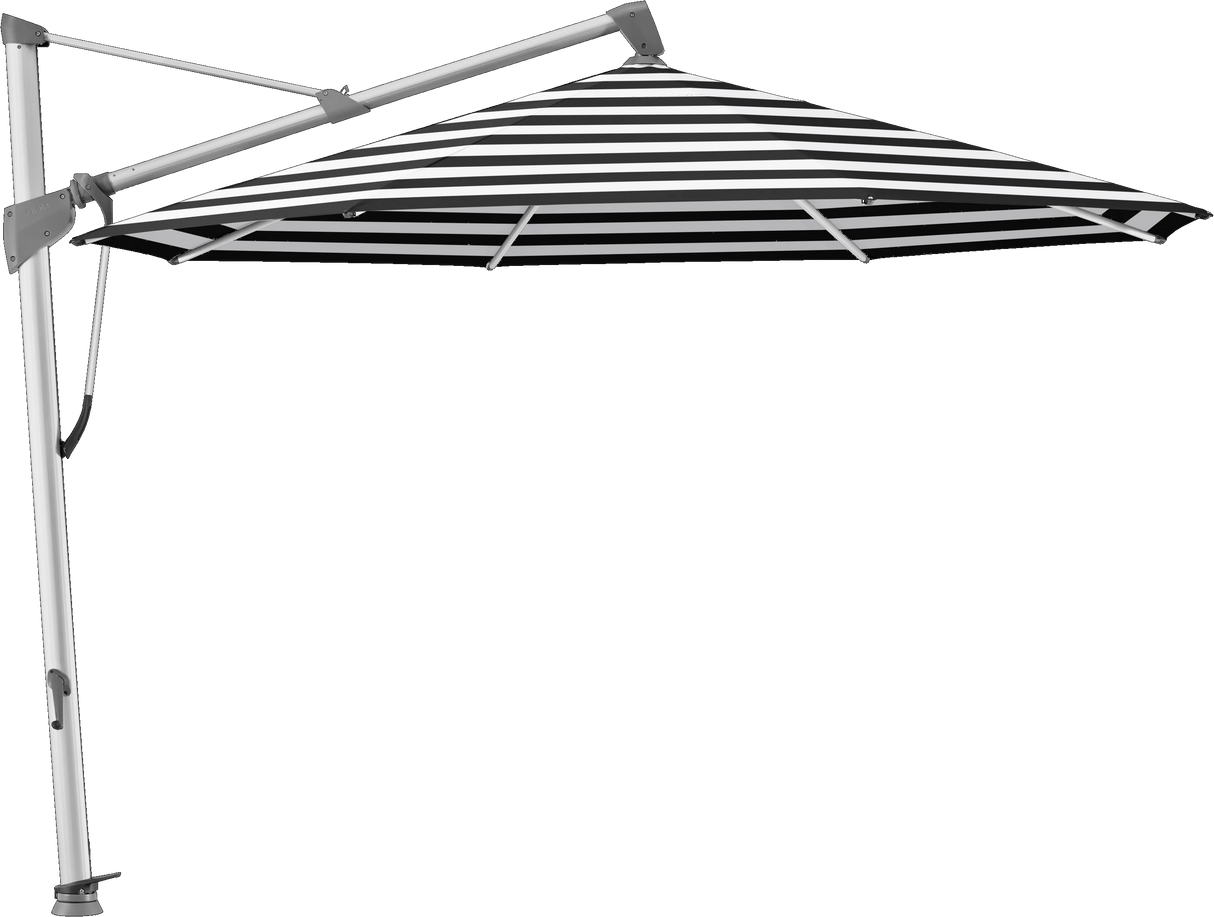 Glatz Parasol SOMBRANO® S+ rond 810 Black Stripe Alu naturel eloxé