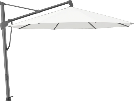 Glatz Parasol SOMBRANO® S+ rond 510 White Alu laqué anthracite