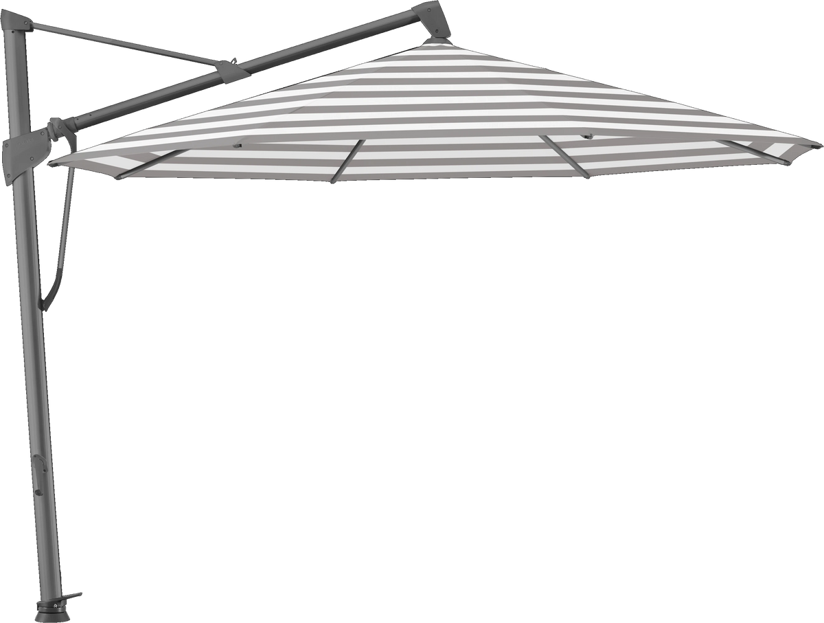 Glatz Parasol SOMBRANO® S+ rond 570 Steel Stripe Alu laqué anthracite