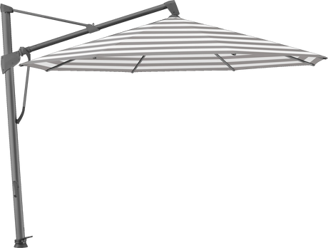 Glatz Parasol SOMBRANO® S+ rond 570 Steel Stripe Alu laqué anthracite