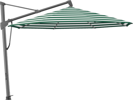 Glatz Parasol SOMBRANO® S+ rond 589 Green Stripe Alu laqué anthracite