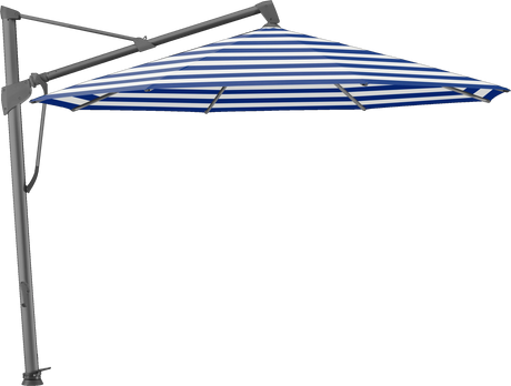 Glatz Parasol SOMBRANO® S+ rond 602 Blue Stripe Alu laqué anthracite