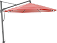 Glatz Parasol SOMBRANO® S+ rond 800 Red Stripe Alu laqué anthracite