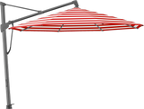 Glatz Parasol SOMBRANO® S+ rond 800 Red Stripe Alu laqué anthracite