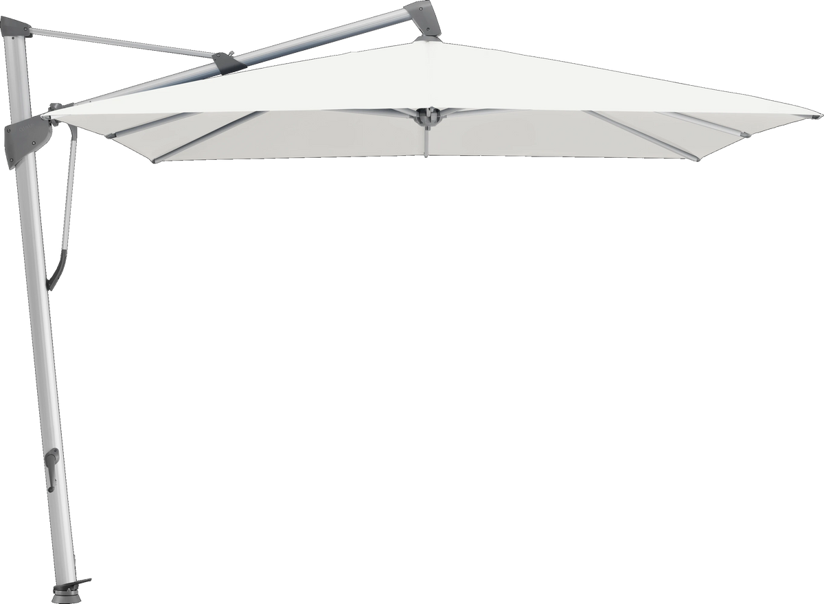 Glatz Parasol SOMBRANO® S+ carré 510 White Alu naturel eloxé