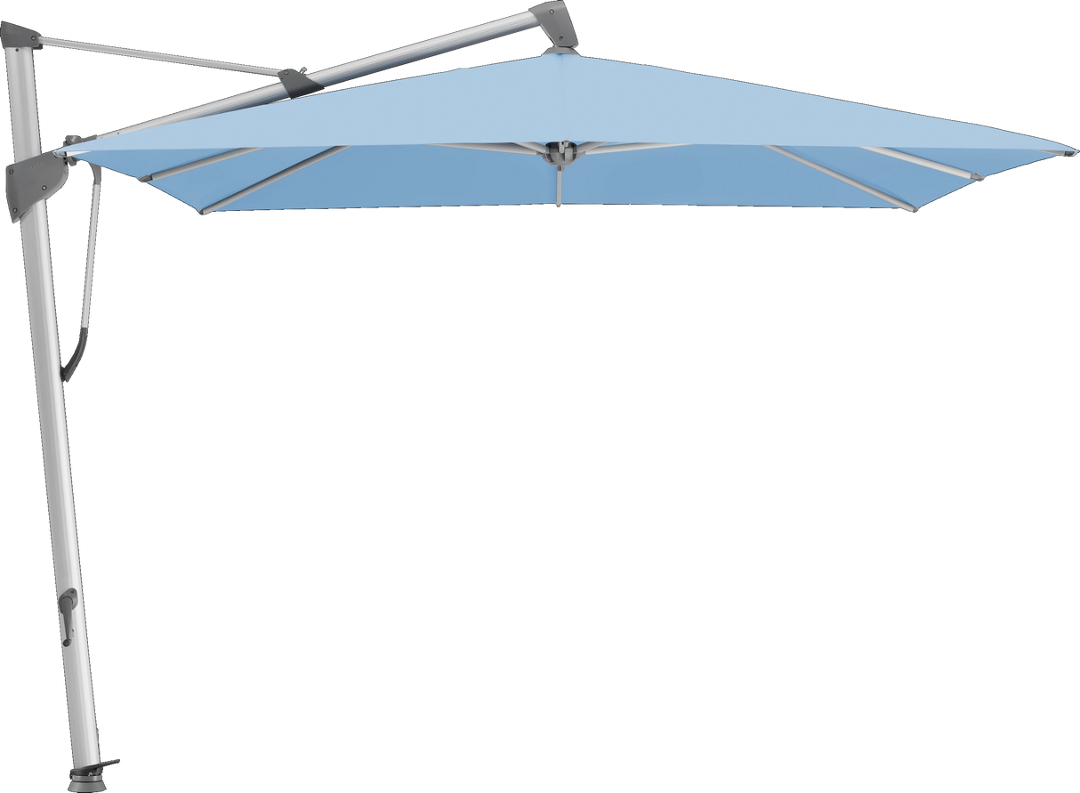 Glatz Parasol SOMBRANO® S+ carré 515 Cloud Alu naturel eloxé