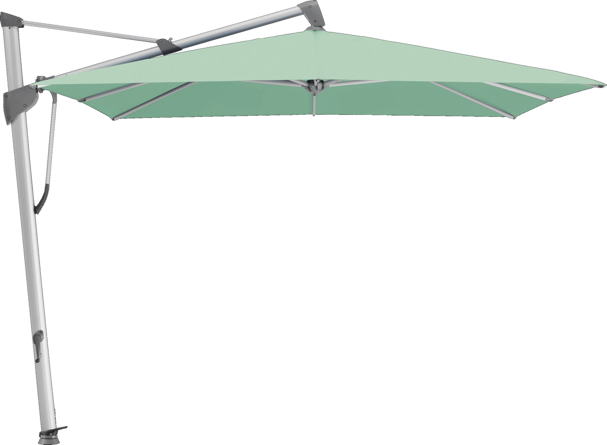 Glatz Parasol SOMBRANO® S+ carré 581 Jade Alu naturel eloxé