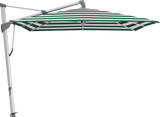Glatz Parasol SOMBRANO® S+ carré 589 Green Stripe Alu naturel eloxé