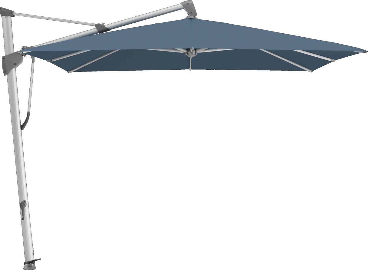 Glatz Parasol SOMBRANO® S+ carré 600 Wave Alu naturel eloxé