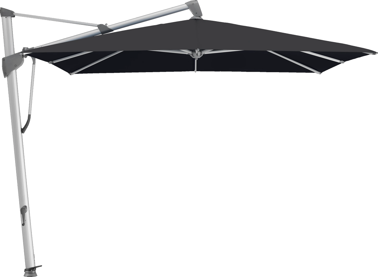 Glatz Parasol SOMBRANO® S+ carré 615 Black Alu naturel eloxé