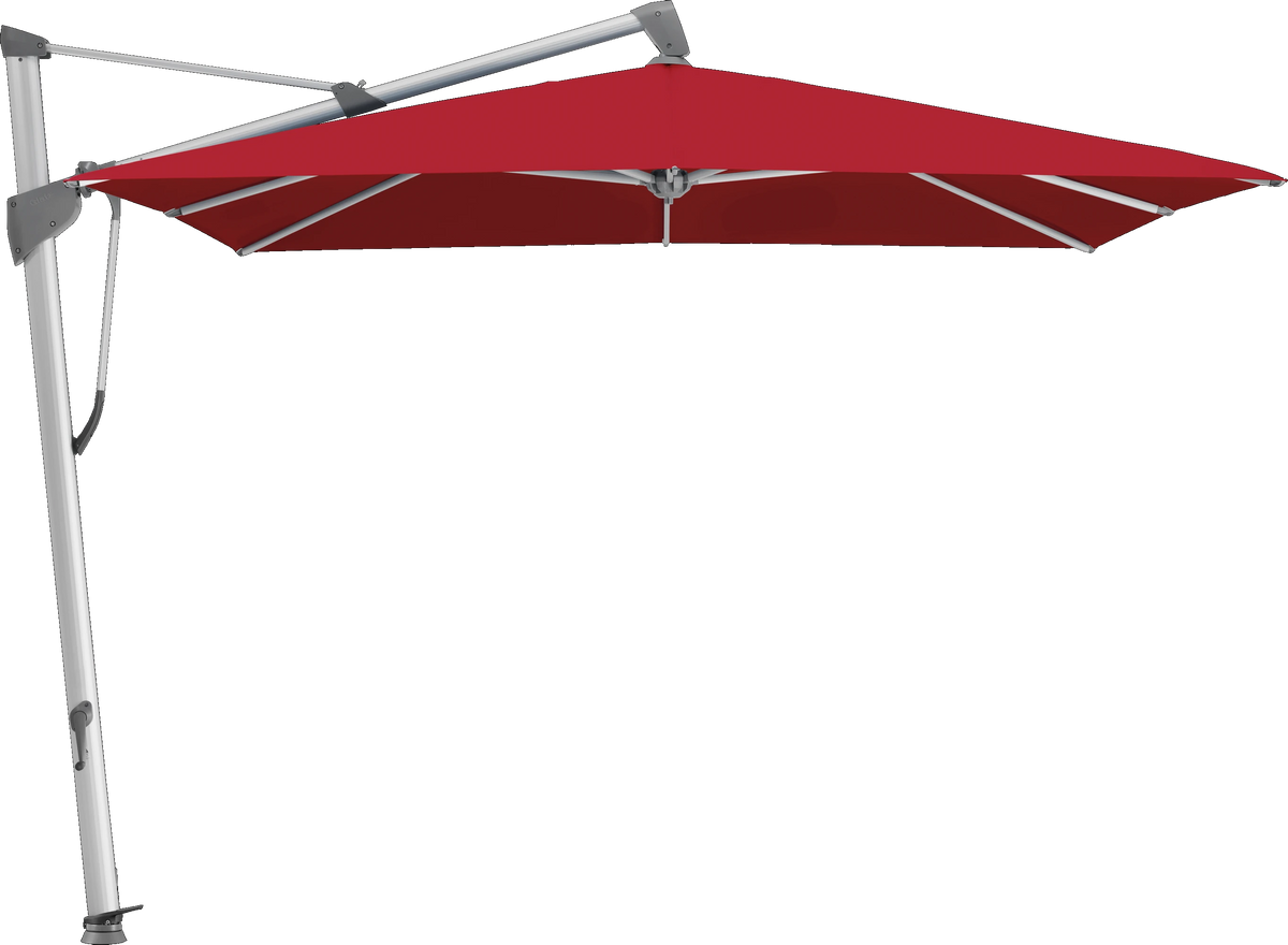 Glatz Parasol SOMBRANO® S+ carré 646 Rubino Alu naturel eloxé