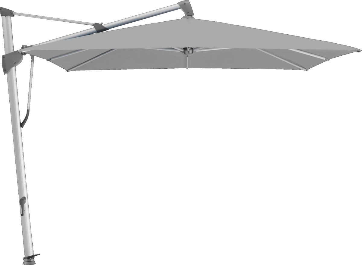 Glatz Parasol SOMBRANO® S+ carré 652 Silver Alu naturel eloxé