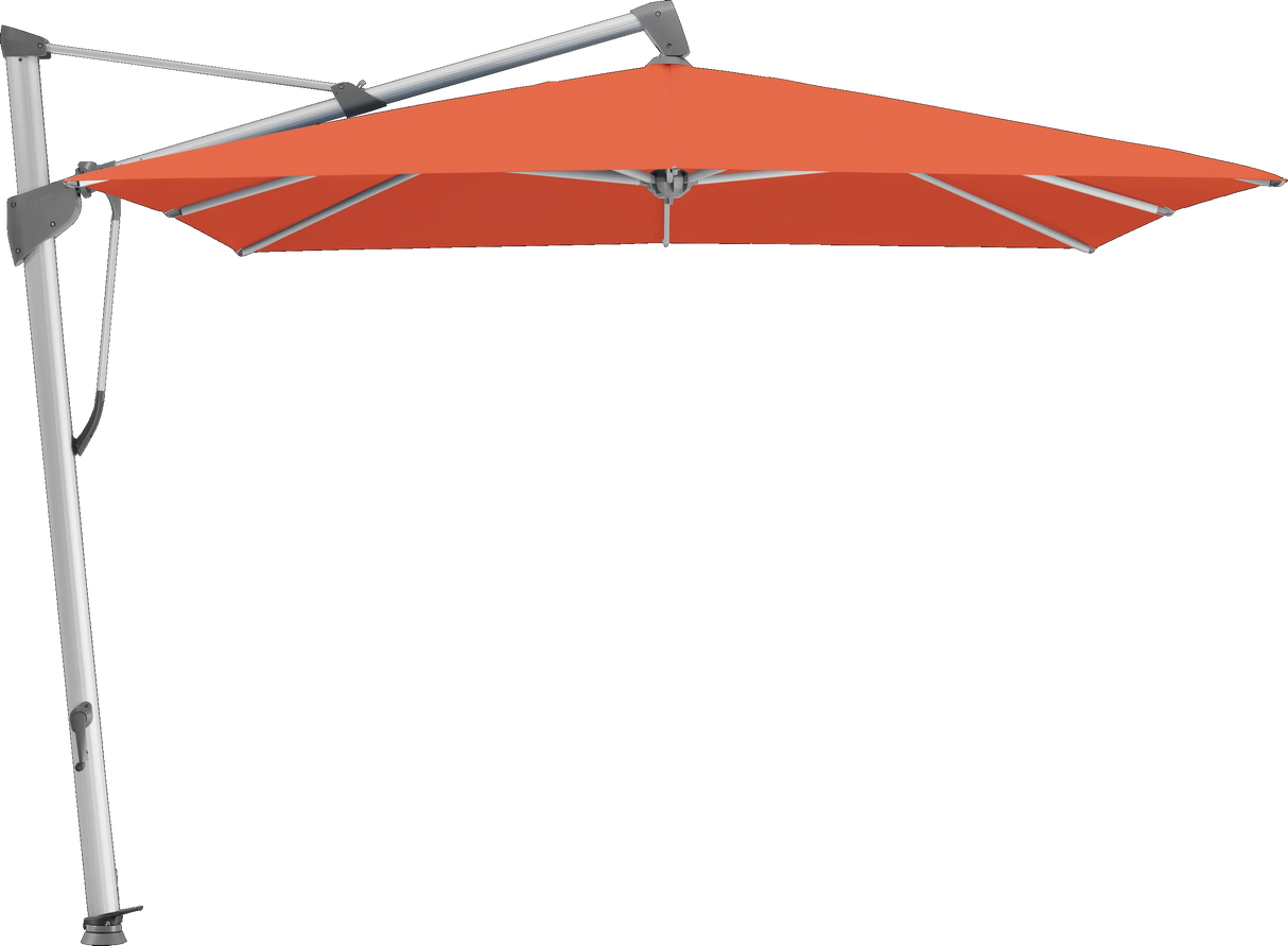 Glatz Parasol SOMBRANO® S+ carré 660 Papaya Alu naturel eloxé