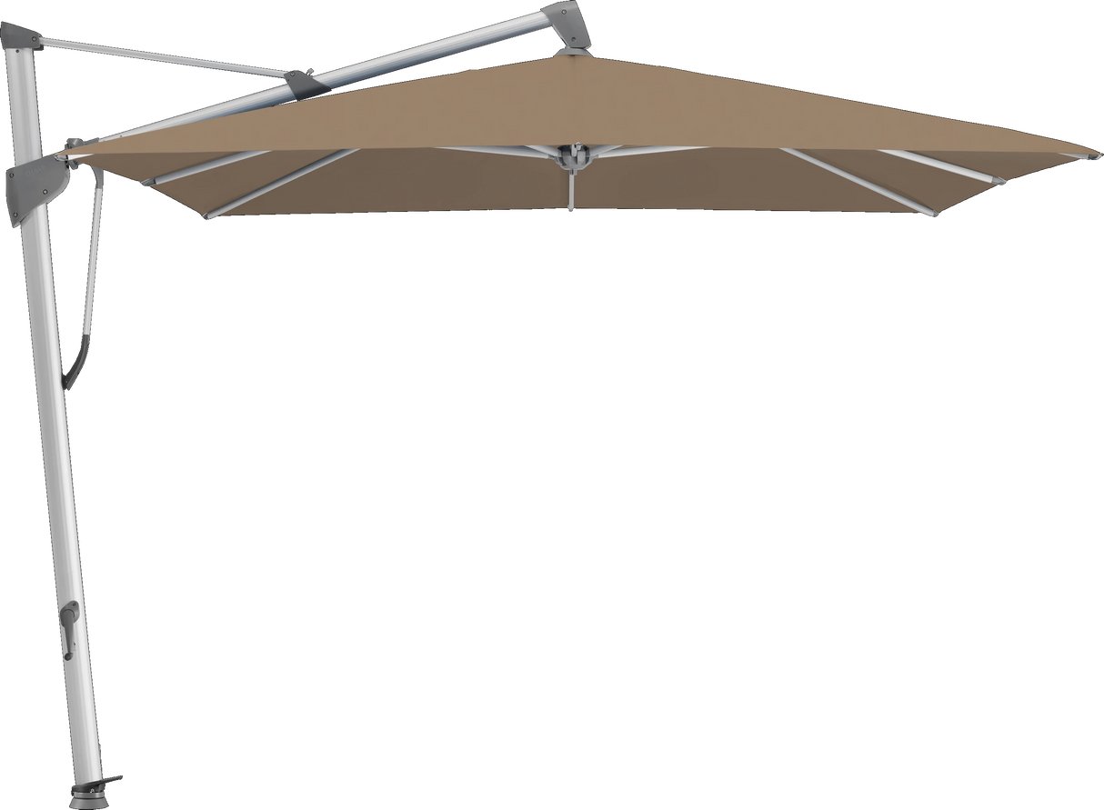Glatz Parasol SOMBRANO® S+ carré 805 Walnut Alu naturel eloxé