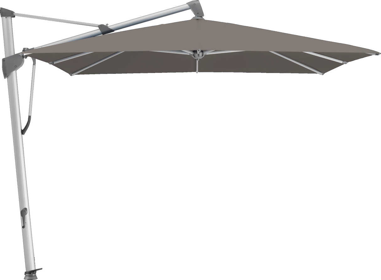 Glatz Parasol SOMBRANO® S+ carré 806 Forge Alu naturel eloxé