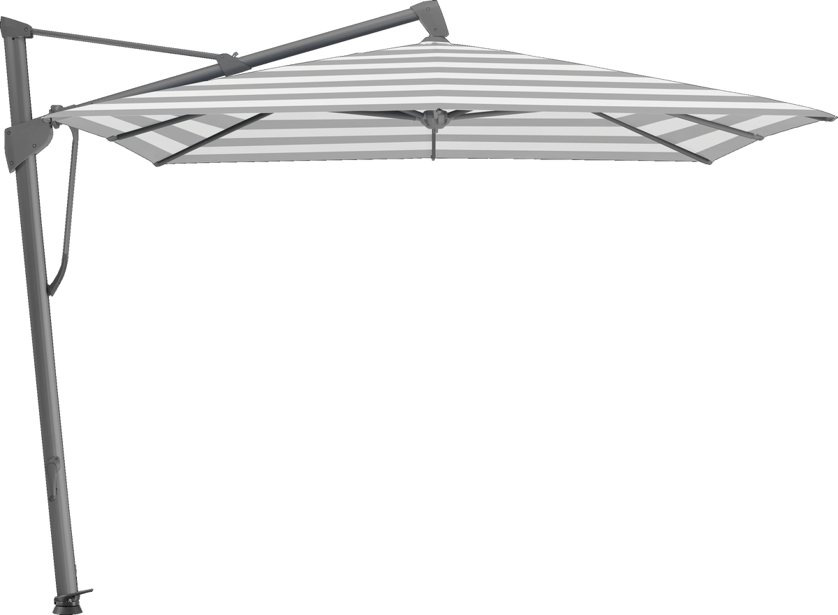 Glatz Parasol SOMBRANO® S+ carré 555 Grey Stripe Alu laqué anthracite