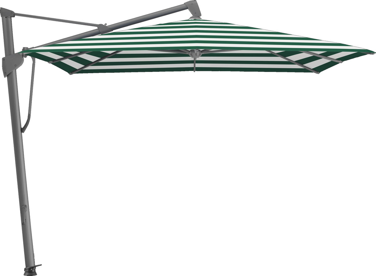 Glatz Parasol SOMBRANO® S+ carré 589 Green Stripe Alu laqué anthracite