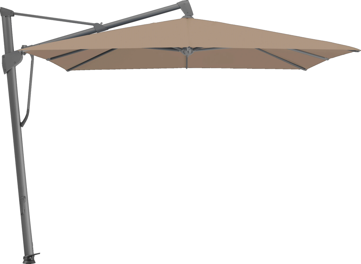 Glatz Parasol SOMBRANO® S+ carré 650 Camel Alu laqué anthracite