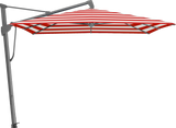 Glatz Parasol SOMBRANO® S+ carré 800 Red Stripe Alu laqué anthracite