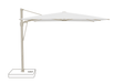 Glatz Parasol VITA Sfera carre Cat.5 500 Plaster Alu laque gris soie