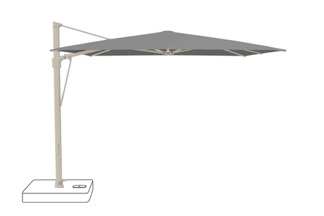 Glatz Parasol VITA Sfera carre Cat.5 502 Thunder Alu laque gris soie