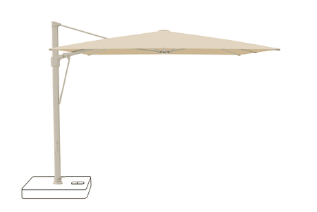 Glatz Parasol VITA Sfera carre Cat.5 526 Bamboo Alu laque gris soie