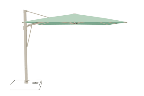 Glatz Parasol VITA Sfera carre Cat.5 581 Jade Alu laque gris soie