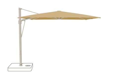 Glatz Parasol VITA Sfera carre Cat.5 618 Dijon Alu laque gris soie