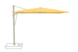 Glatz Parasol VITA Sfera carre Cat.5 624 Yellow Stripe Alu laque gris soie