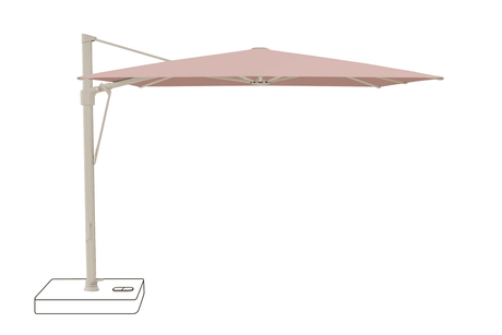 Glatz Parasol VITA Sfera carre Cat.5 639 Blush Alu laque gris soie