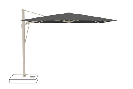 Glatz Parasol VITA Sfera carre Cat.5 669 Carbone Alu laque gris soie
