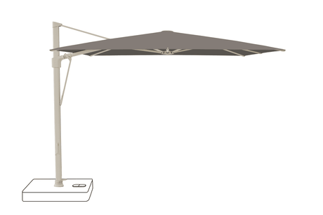 Glatz Parasol VITA Sfera carre Cat.5 806 Forge Alu laque gris soie