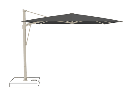 Glatz Parasol VITA Sfera carre Cat.5 809 Midnight Alu laque gris soie
