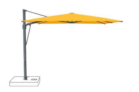 Glatz Parasol VITA Sfera carre Cat.5 514 Corn Alu laque anthracite