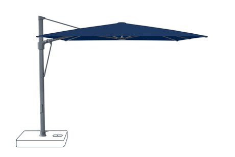 Glatz Parasol VITA Sfera carre Cat.5 530 Atlantic Alu laque anthracite