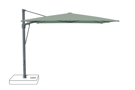 Glatz Parasol VITA Sfera carre Cat.5 588 Olive Alu laque anthracite