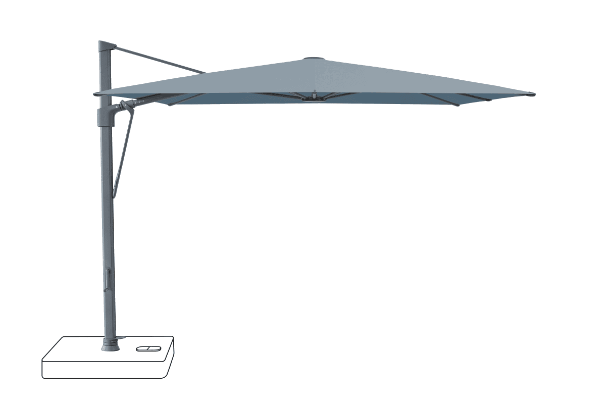 Glatz Parasol VITA Sfera carre Cat.5 603 Horizon Alu laque anthracite