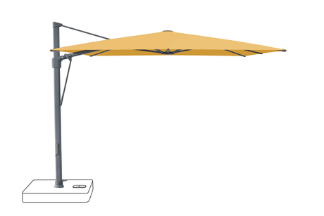 Glatz Parasol VITA Sfera carre Cat.5 617 Safran Alu laque anthracite