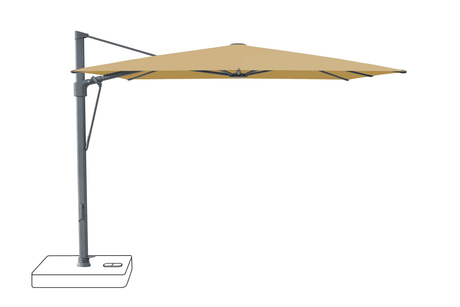 Glatz Parasol VITA Sfera carre Cat.5 618 Dijon Alu laque anthracite