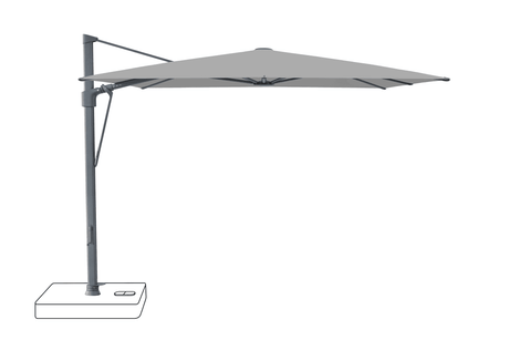 Glatz Parasol VITA Sfera carre Cat.5 652 Silver Alu laque anthracite