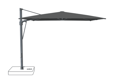 Glatz Parasol VITA Sfera carre Cat.5 669 Carbone Alu laque anthracite