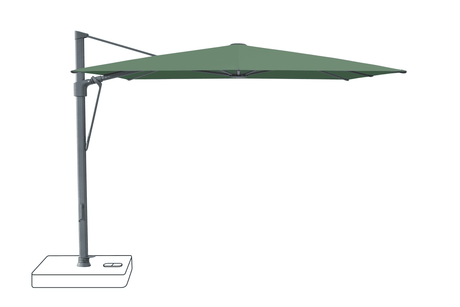 Glatz Parasol VITA Sfera carre Cat.5 677 Nile Alu laque anthracite