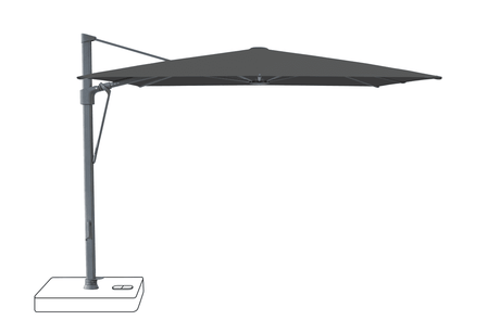 Glatz Parasol VITA Sfera carre Cat.5 809 Midnight Alu laque anthracite